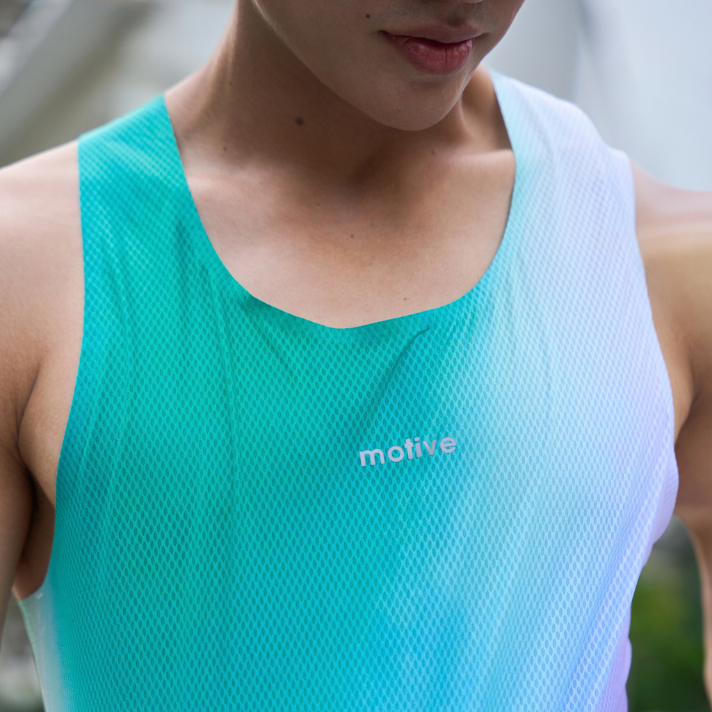 [Nam] Áo Thun Thể Thao Chạy Bộ Nam MOTIVE Men Airwear Singlet (37g) - (Màu Xanh)