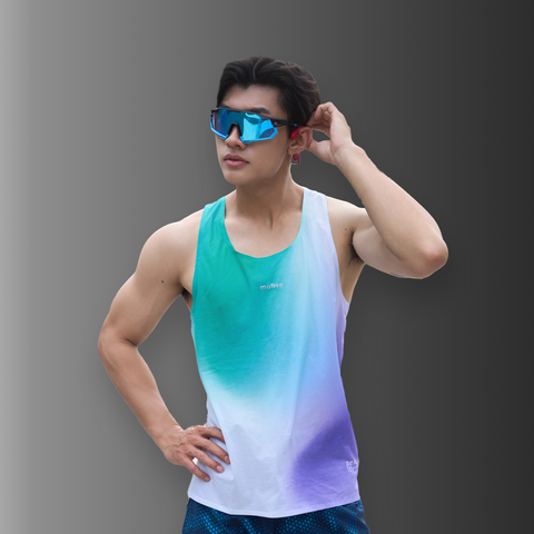 [Nam] Áo Thun Thể Thao Chạy Bộ Nam MOTIVE Men Airwear Singlet (37g) - (Màu Xanh)