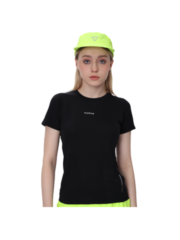 Áo Thun Thể Thao Chạy Bộ Nữ MOTIVE Women Training T-Shirt - Màu Đen
