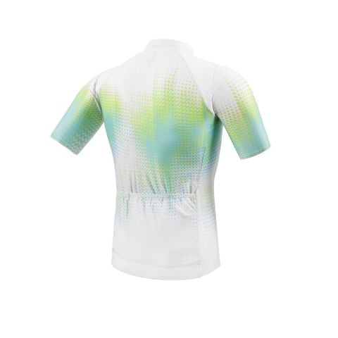 [Nam] Áo Đạp Xe Nam Motive Men Cycling Jersey - Trắng/ Xanh
