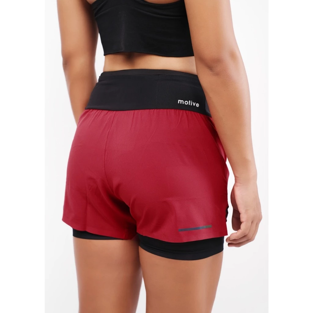 QUẦN SHORT NỮ SM201 -  ĐỎ