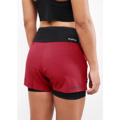 QUẦN SHORT NỮ SM201 -  ĐỎ