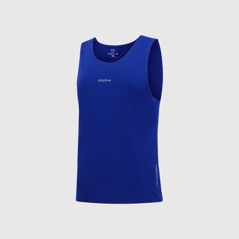 [SLM 102] Áo Thun Thể Thao Chạy Bộ Nam MOTIVE Men Simple Color Singlet - Màu Xanh Biển