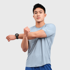 Áo Thun Thể Thao Chạy Bộ Nam MOTIVE Men Training T-Shirt - Màu xanh nhạt