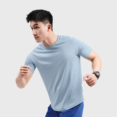 Áo Thun Thể Thao Chạy Bộ Nam MOTIVE Men Training T-Shirt - Màu xanh nhạt