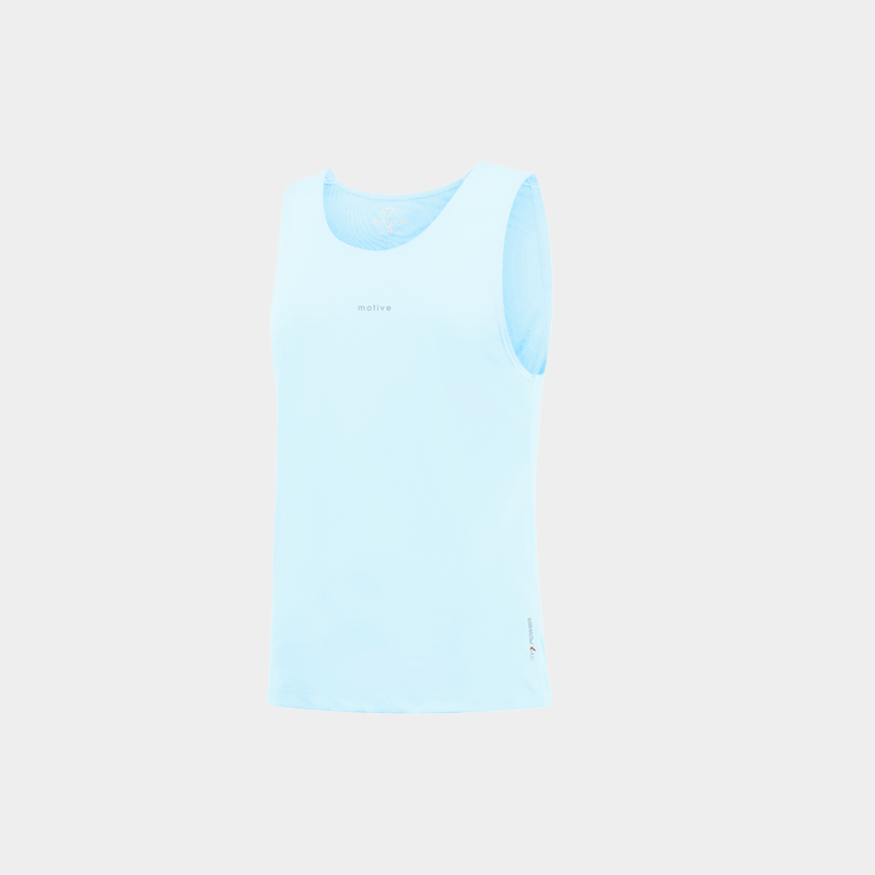 Áo Thun Thể Thao Chạy Bộ Nam MOTIVE Men Simple Color Singlet - Màu Xanh Biển Nhạt