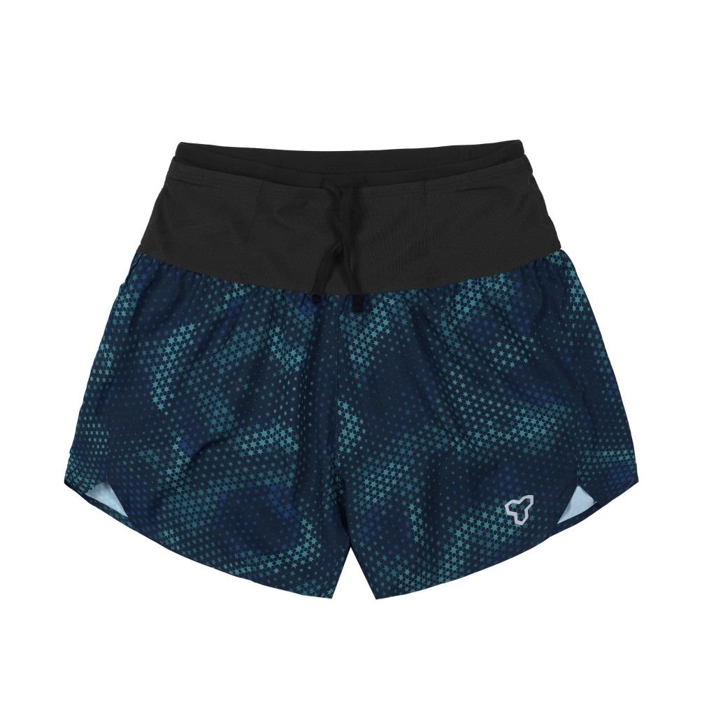 Quần Short Thể Thao Chạy Bộ Nữ Đa Năng MOTIVE WOMAN SHORT BELT - Xanh Ngôi Sao
