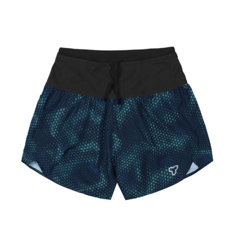 Quần Short Thể Thao Chạy Bộ Nam Đa Năng MOTIVE MEN SHORT BELT - Xanh Ngôi Sao