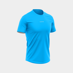 Áo thun thể thao chạy bộ Nam MOTIVE Men Basic Color T-Shirt - Màu Xanh Dương
