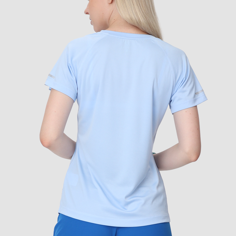 Áo Thun Thể Thao Chạy Bộ Nữ MOTIVE Women Training T-Shirt - Màu Xanh Biển