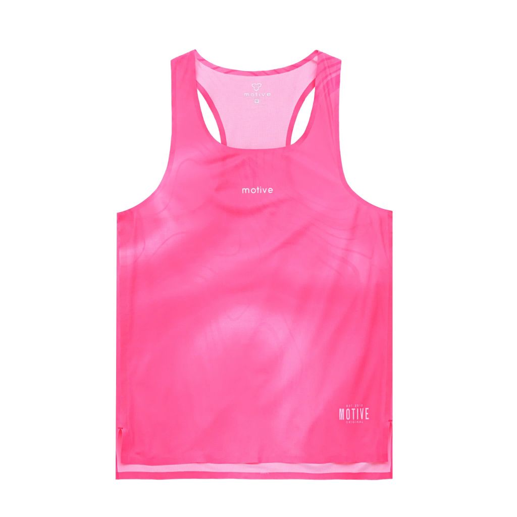 Áo Thun Thể Thao Chạy Bộ Nam MOTIVE Men Race Singlet (49g) - (Màu Hồng)