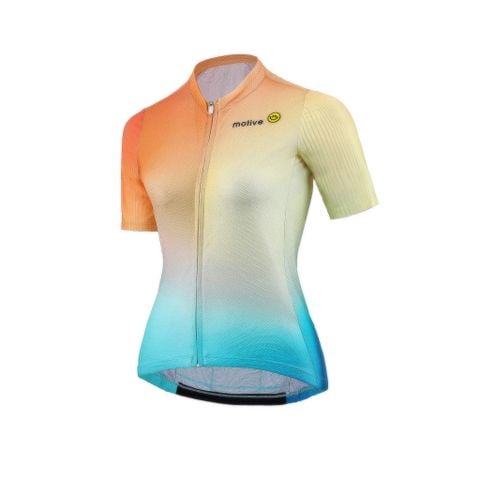 [Nữ] Áo Đạp Xe Nữ Motive WM Cycling Jersey - Vàng Ombre