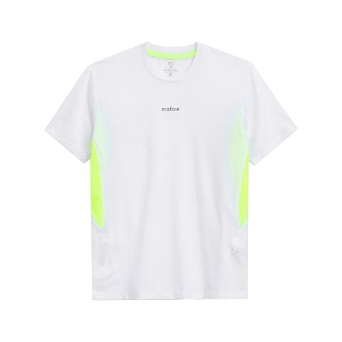 Áo Thun Thể Thao Chạy Bộ Nam MOTIVE Men Mix Color T-Shirt - Màu Trắng