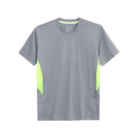Áo Thun Thể Thao Chạy Bộ Nam MOTIVE Men Mix Color T-Shirt - Màu Xám