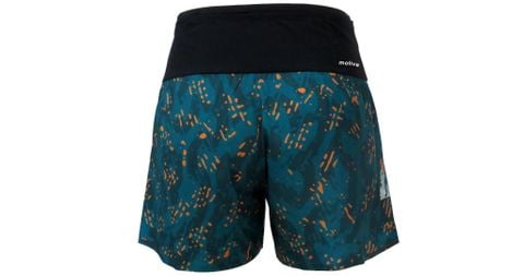 [NAM] Quần Short Thể Thao Chạy Bộ Nam Đa Năng MOTIVE MEN SHORT BELT Màu Xanh Hoạ Tiết  - BST [THE NEW GAME - MOTIVE x DALAT ULTRA TRAIL]
