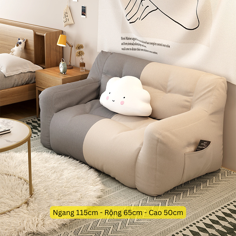  Ghế sofa dành cho 2 người có tặng kèm gối ôm 