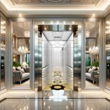  TK03A - Thang máy Tecno SP800S1 - Có phòng máy, có hộp số 