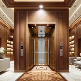  TK03A - Thang máy Tecno SP800S1 - Có phòng máy, có hộp số 