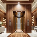  TK01A - Thang máy Tecno SP830S1 - Có phòng máy nhỏ, không có hộp số 