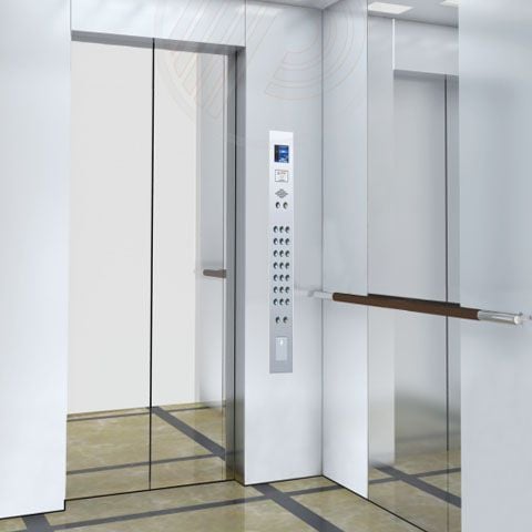  TK01 - Thang máy Pacific SP830 - Có phòng máy nhỏ, máy kéo không có hộp số 