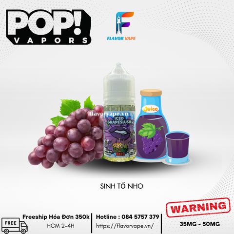 Juice Iced Pop Grape Lush Salt Nic - Sinh Tố Nho Lạnh
