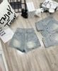 Quần short jean đùi thêu nơ túi sau siêu xinh - JEANS - H136 ( eo S<64, M<68, L<72 )( HÀNG SALE KH ĐỔI TRẢ )