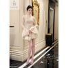 Đầm thiết kế cao cấp ren tay dài thanh lịch - H20 ( eo dưới 66,68 mang vừa )