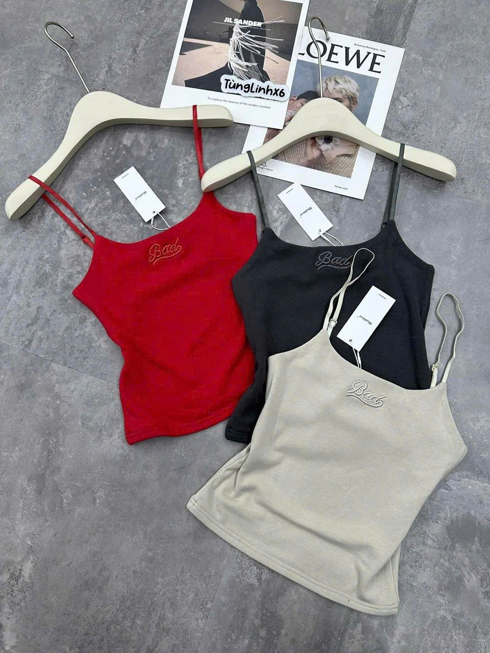  Áo hai dây đúp 2 lớp thêu bad - BE - M2( HÀNG SALE KHÔNG HỔ TRỢ ĐỔI TRẢ ) 