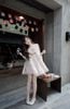 Váy 2s tơ nhũ pha ren tầng form babydoll MPB - H67
