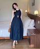 Váy cổ yếm dáng dài tùng xòe siêu xinh - H128 (eo S<68, M<72)