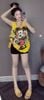Set 3 món áo ống kèm tanktop mickey mix quần đùi - VÀNG - H283
