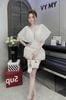 Đầm thiết kế cánh dơi xẻ ngực chân tầng xòe sang chảnh - TRẮNG - H276 (EO S<68, M<72)  - HÀNG SALE LỖ KO ĐỔI TRẢ DƯỚI MỌI HÌNH THỨC