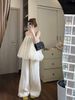 Set áo hai dây babydoll mix quần suông cạp chun 2 lớp - H331