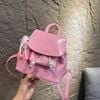 Balo da mini dễ thương xĩu kèm gấu - HỒNG - T43