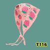 Khăn len trùm đầu dễ thương mùa hè - DÂU HỒNG - T116