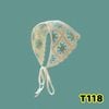 Khăn len trùm đầu dễ thương mùa hè - HOA XANH - T118