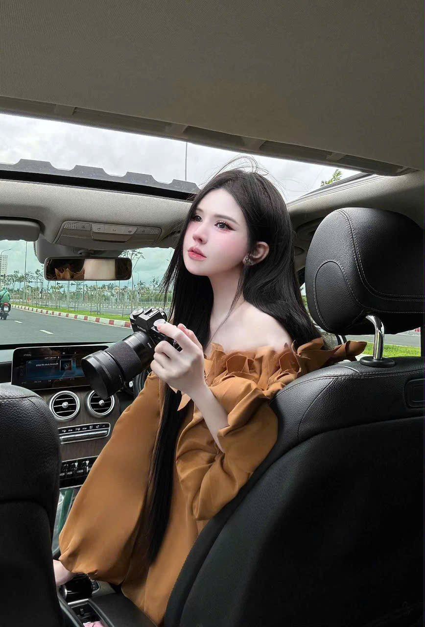  Áo babydoll trễ vai viền hoa hàng 2 lớp sang chảnh - T243 