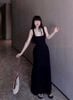 Váy body hai dây xoắn eo dáng dài siêu hot - ĐEN - T325