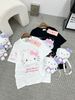 Áo thun form rộng họa tiết hello kitty kèm balo siêu dễ thương - ĐEN - T465