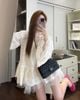 Đầm babydoll tay loe mix áo lót 2s trong liền tiểu thư - T479