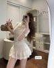 Đầm cộc tay len kim sa dáng ngắn đuôi bèo siêu hot - T504