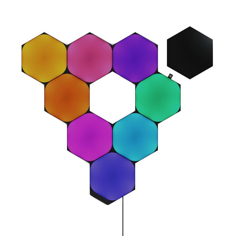 Đèn thông minh Nanoleaf Ultra Black Shapes Lục Giác 9 ô đèn (bộ khởi động)