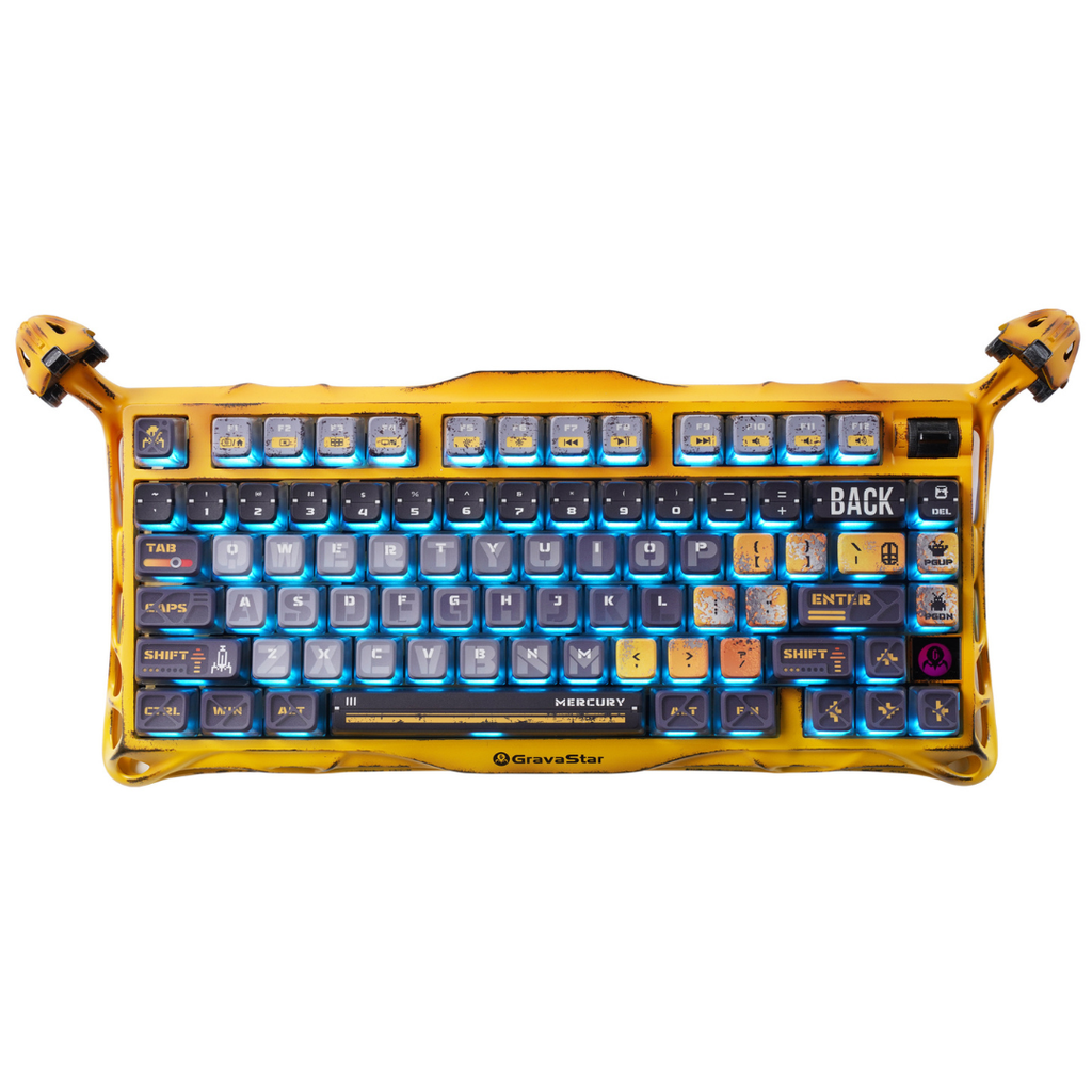 Bàn phím Gaming Gravastar Mercury K1 Pro - Battle Worn Yellow