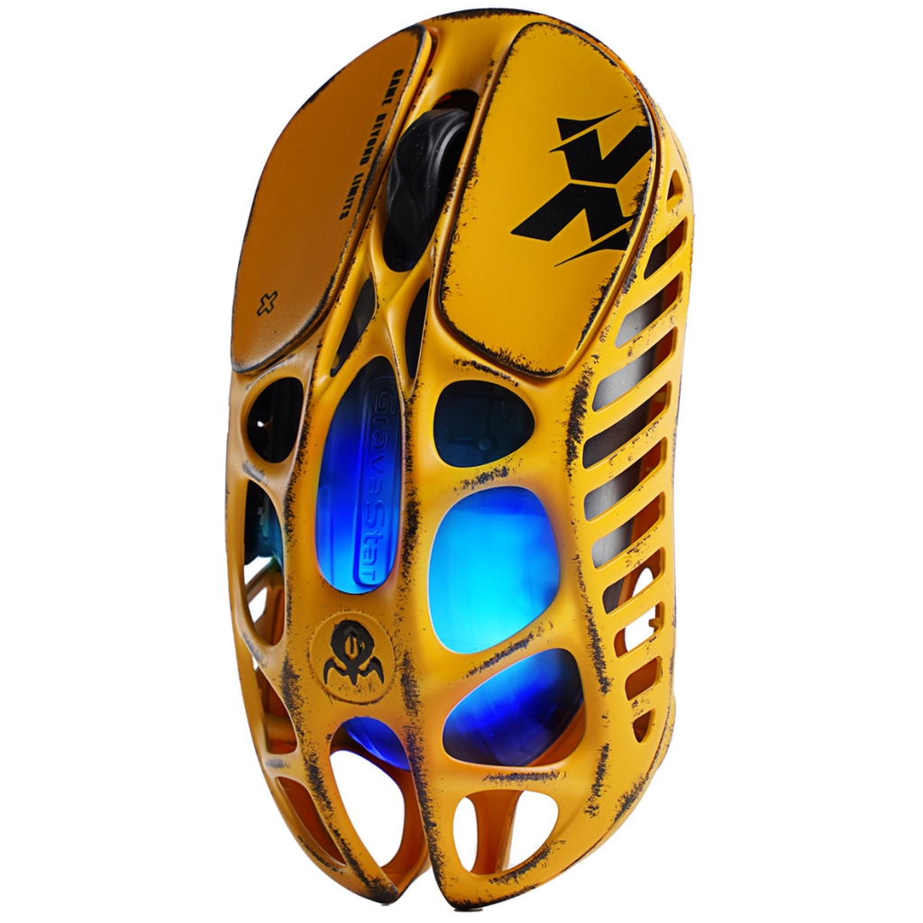Chuột không dây Gaming GravaStar Mercury X - Battle Worn Yellow