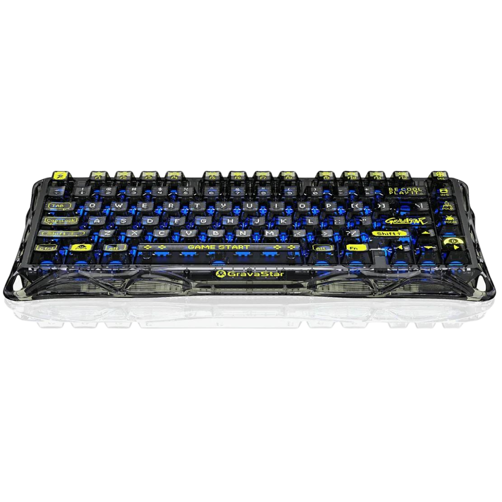 Bàn phím Gaming Gravastar Mercury K1 Lite - Transparent Black