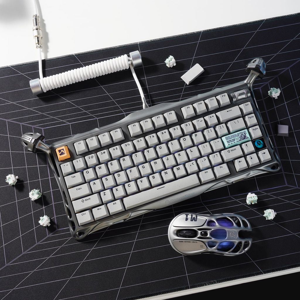 Bàn phím Gaming Gravastar Mercury K1 Pro - Concrete Gray