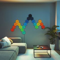 Đèn thông minh Nanoleaf Ultra Black Shapes Lục Giác 9 ô đèn (bộ khởi động)