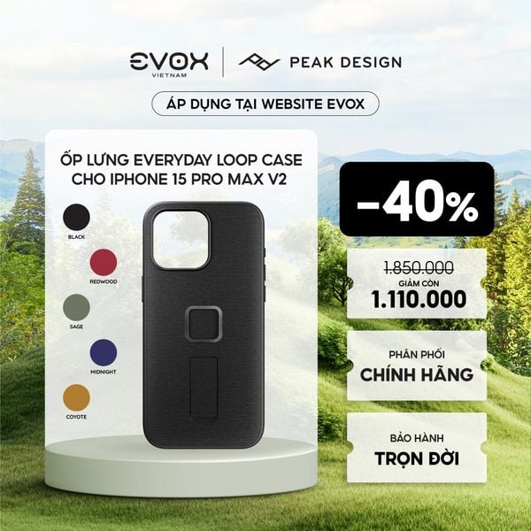 Ốp lưng Peak Design Everyday Loop Case V2 - iPhone 15 Pro Max