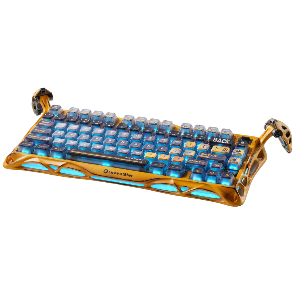 Bàn phím Gaming Gravastar Mercury K1 Pro - Battle Worn Yellow