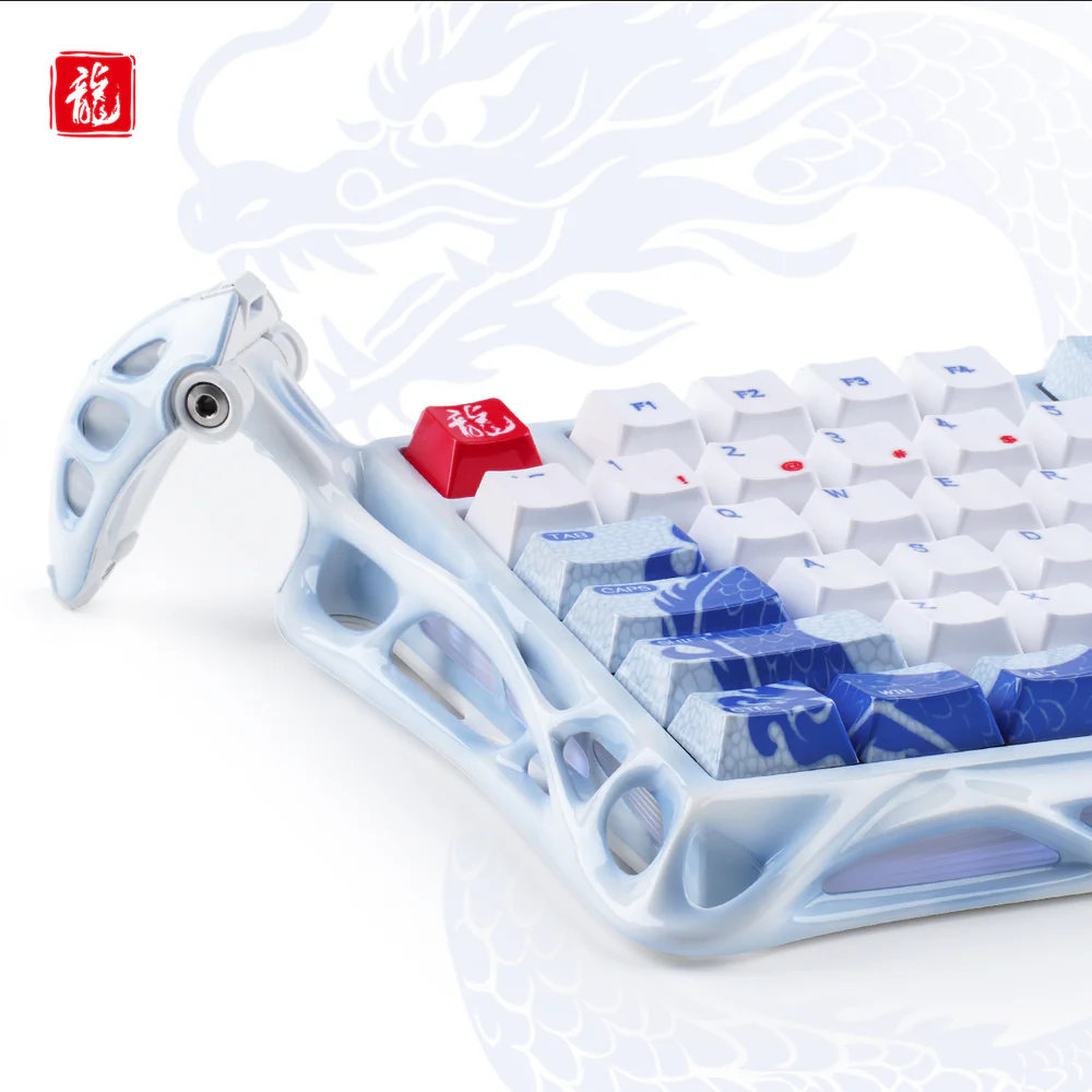 Combo bàn phím và chuột không dây Gravastar Mercury Limited Edition - Porcelain Blue Gaming Set